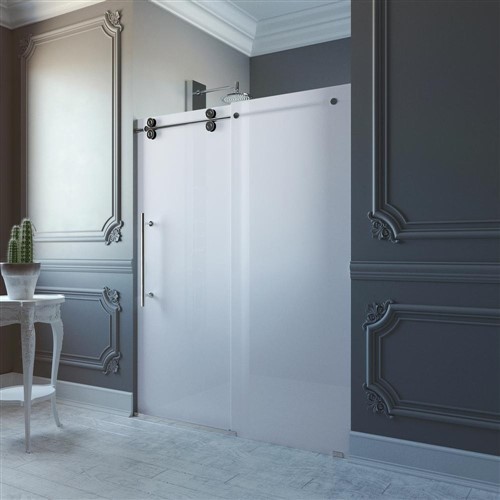 Ușă de duș din sticlă fără rame