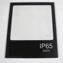 Abajur din sticlă cu chenar frit