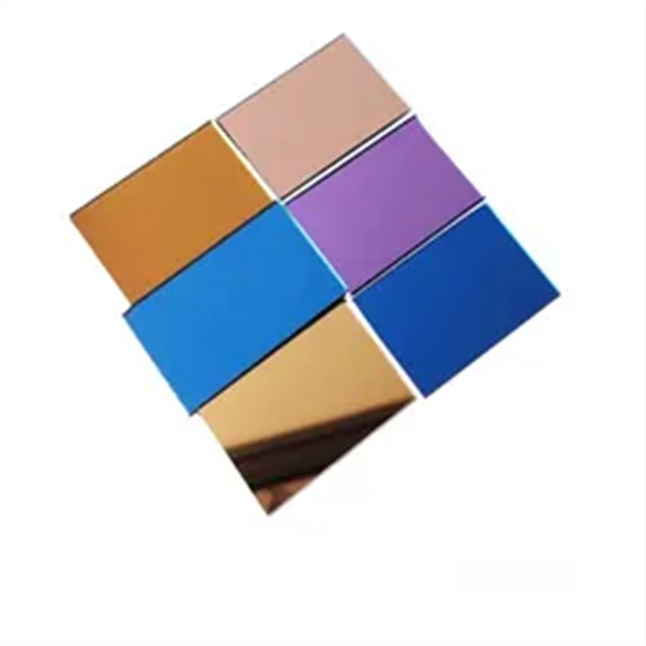 Colored Mirror Safety Glass Sheet