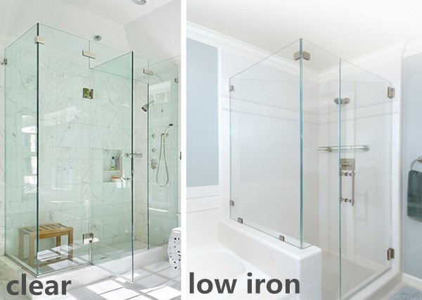migo glass clear glass shower door vs low iron glass shower door